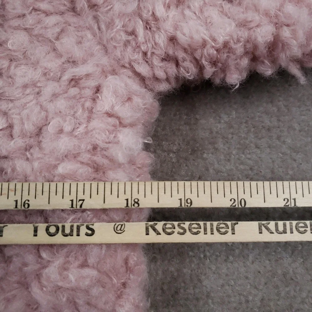 Steve Madden Jacket Girls Large‎ 14/16 Rose Tan Faux Fur Sherpa Zip Coat Warm